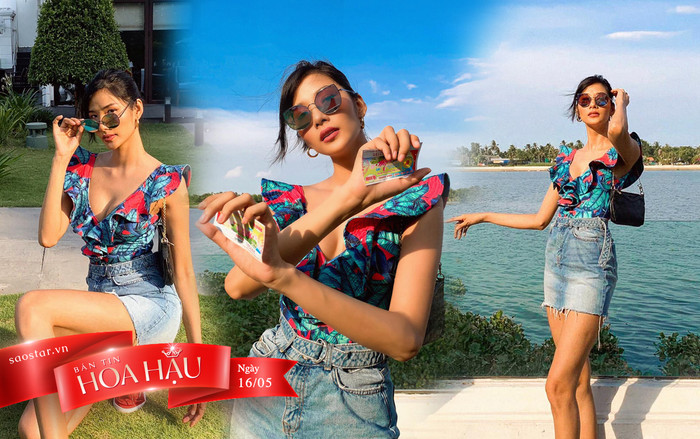 Hoàng Thùy diện style chất lừ, cầm vé số 'đi đường quyền' vẫn sang hết nấc Ảnh 2