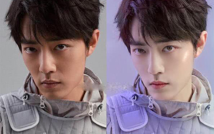 Sự khác biệt của Tiêu Chiến khi không có bộ lọc, photoshop: Mất đi vẻ đẹp nam thần? Ảnh 2