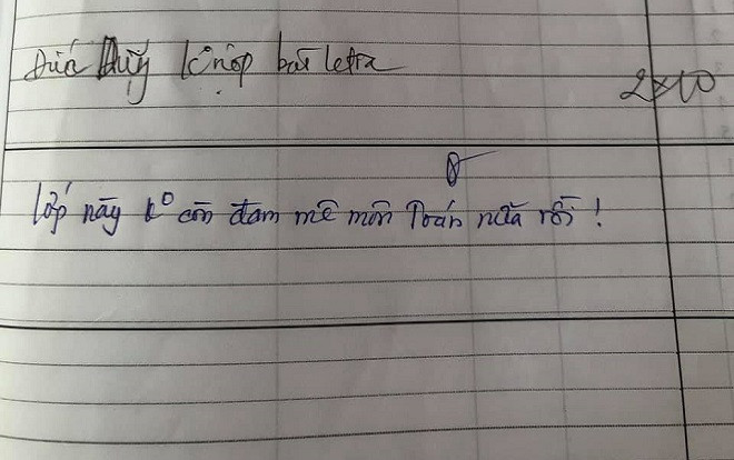Chứng kiến lớp học không còn hứng thú với môn Toán, thầy giáo 'bất lực' phê trong sổ đầu bài khiến CĐM cười ngất Ảnh 2