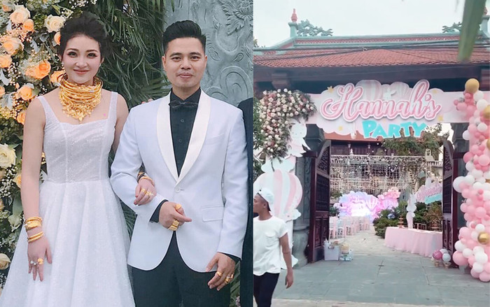 'Cô dâu 200 cây vàng' khoe tiệc hoành tráng cho con gái 3 tháng tuổi nhưng nhan sắc sau sinh mới là điều dân tình ngưỡng mộ Ảnh 2