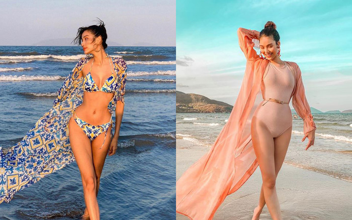 Món đồ 'thần thánh' giúp Hoàng Thuỳ, Lan Khuê diện bikini mà chẳng lo cháy nắng Ảnh 2