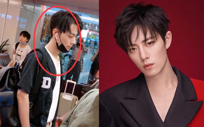 Tiêu Chiến lộ vẻ khó chịu, cau có khi bị fan bao vây tại sân bay Ảnh 2