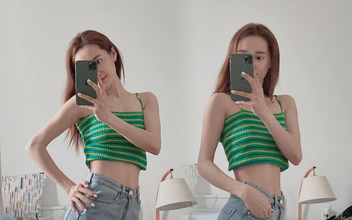 Nhã Phương mặc croptop khoe eo thon dáng mảnh khiến ai cũng trầm trồ Ảnh 2