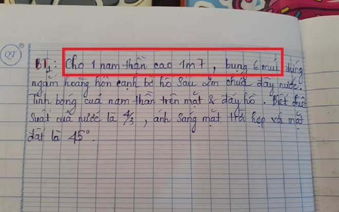 Biết trò ngán ngẩm môn Vật lý, thầy giáo dùng hình ảnh 'trai đẹp, sáu múi' trong đề thi khiến hội học trò thích thú Ảnh 2