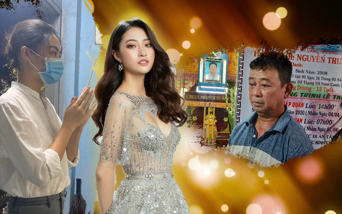 Lương Thùy Linh đến viếng bé trai mất vì cây phượng bật gốc: 'Chị thắp hương mà lòng nghẹn ngào' Ảnh 2