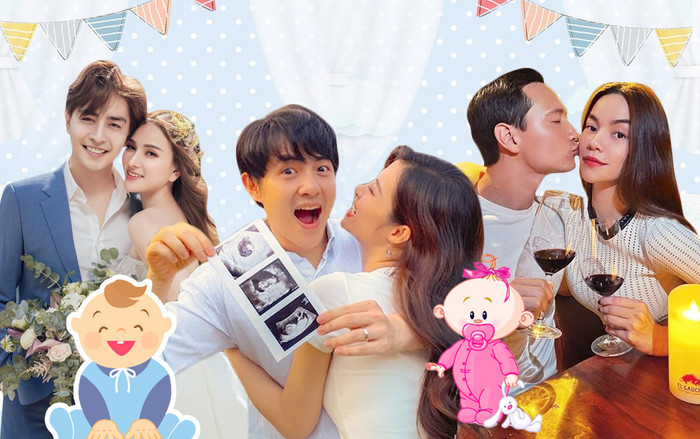 Hội sao Việt mang thai 2020: Fan trầm trồ so sánh nhóc tì nào sẽ 'hot hòn họt' như ba mẹ Ảnh 2