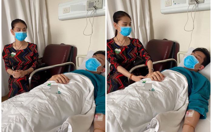 Lâm Khánh Chi gây hoang mang khi chia sẻ hình ảnh ông xã phải nhập viện Ảnh 2