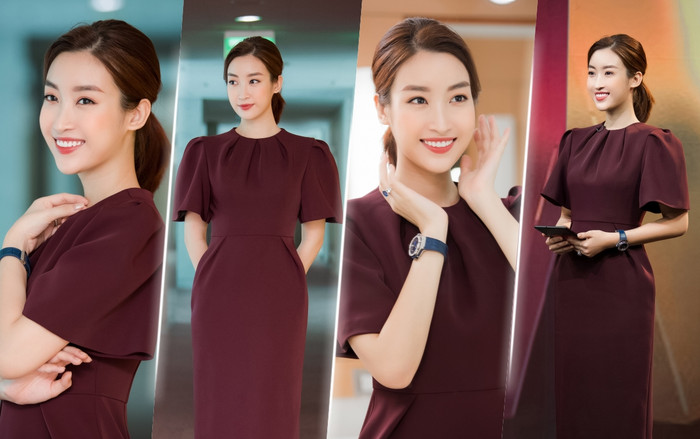 Diện váy trơn tối màu, Đỗ Mỹ Linh vẫn rạng rỡ pose '72 dáng đúng đẹp' khiến fan phát sốt Ảnh 2