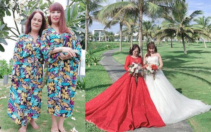 Vừa 'tân trang nhan sắc', vợ chồng 'cô dâu 62 tuổi' rạng rỡ chụp ảnh cưới trên bãi biển cùng cặp đôi 'cô dâu 65 tuổi' Ảnh 2