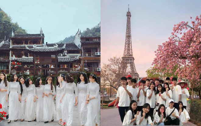 ‘Đưa nhau đi trốn’ với bộ kỷ yếu vòng quanh thế giới: Từ Đà Lạt mộng mơ đến Paris sang chảnh Ảnh 2