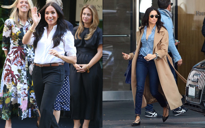 Ngoài váy vóc xa xỉ, Meghan Markle nhiều lần ghi điểm với streetstyle bình dân Ảnh 2