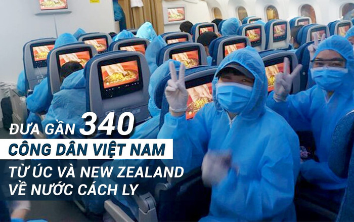 Hành trình khứ hồi vượt gần 16.000 km của Vietnam Airlines đưa gần 340 công dân Việt Nam từ Úc và New Zealand về nước cách ly Ảnh 2