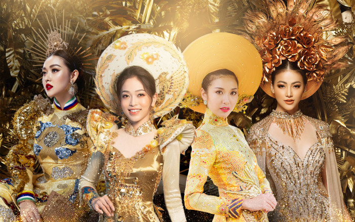 10 National Costume vàng rực đẹp nhất lịch sử: Phương Khánh - Tường San chiến thắng vẻ vang Ảnh 2