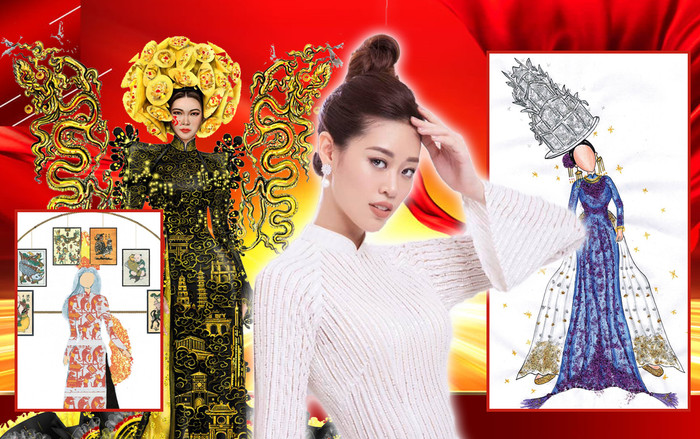 Múa lân - Múa bóng xuất hiện trên National Costume của Khánh Vân: Ai nói áo dài nhàm chán? Ảnh 2