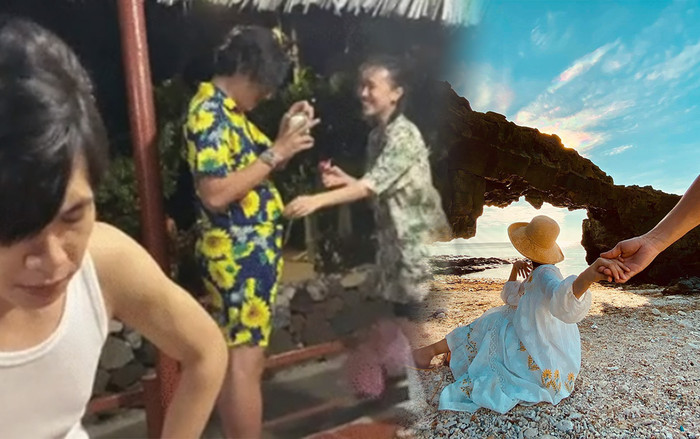 Cát Phượng để lộ khoảnh khắc Diệu Nhi và Anh Tú đi du lịch cùng nhau, còn mặc áo của nhau hết sức tình cảm Ảnh 2