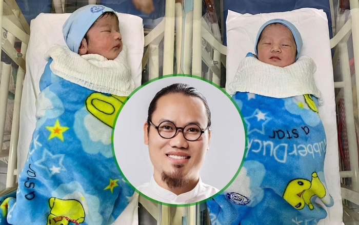 Đón thêm cặp song sinh ở tuổi 40, nghệ sĩ hài Vượng Râu chính thức nhập 'hội sao Việt đông con' Ảnh 2