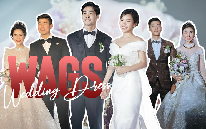 Váy cưới của các nàng Wags Việt: Vợ Duy Mạnh - Công Phượng đẹp lóa mắt thiên hạ Ảnh 2