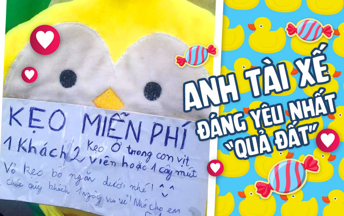 Anh tài xế đáng yêu nhất 'quả đất': Đeo hẳn một balo kẹo sau lưng Ảnh 2