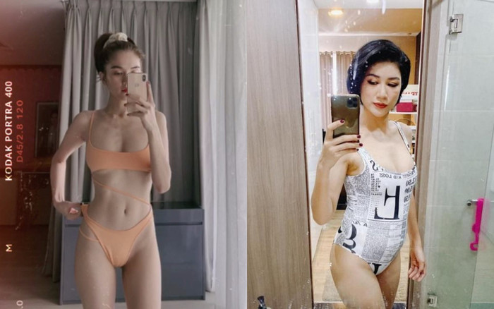 Ngọc Trinh - Trang Trần cặp chị em có vòng eo 'không đội trời chung' chênh nhau cả nửa mét Ảnh 2