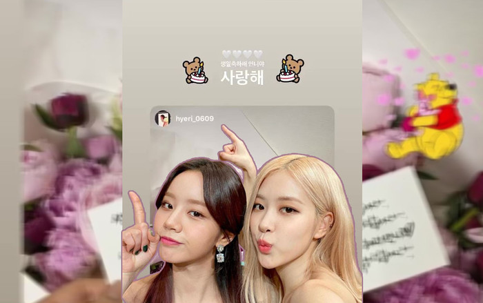 Fan thích thú trước món quà sinh nhật ngọt ngào Rosé (BLACKPINK) dành tặng Hyeri (Girl's Day) Ảnh 2