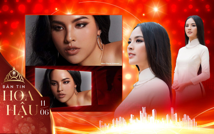 Miss Charm Vietnam Quỳnh Nga 'thả thính' hình ảnh mới đẹp sắc sảo khiến fan trầm trồ Ảnh 2