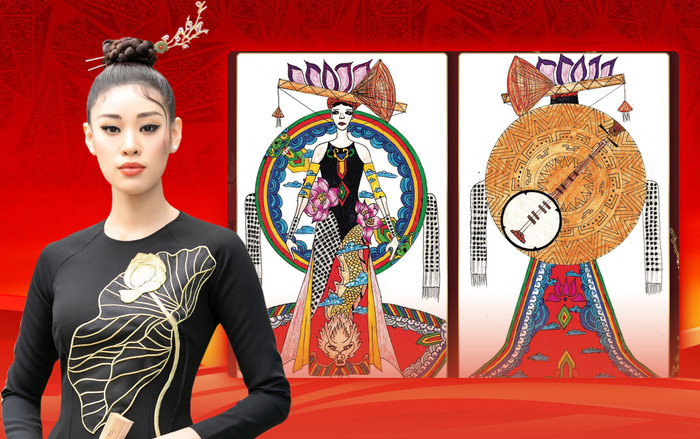 Thiết kế độc đáo, Khánh Vân mang Di sản văn hóa thế giới - Đờn ca tài tử đến Miss Universe? Ảnh 2