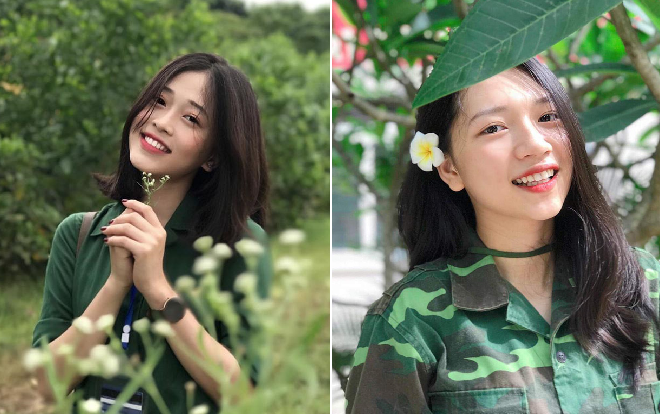 Ngắm nhìn loạt 'cực phẩm' mùa quân sự của trường ĐH Kinh tế Quốc dân Ảnh 2