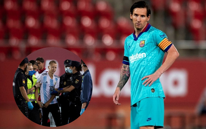 Messi tỏa sáng giúp Barca thắng đậm, fan cuồng đột nhập vào sân Ảnh 2