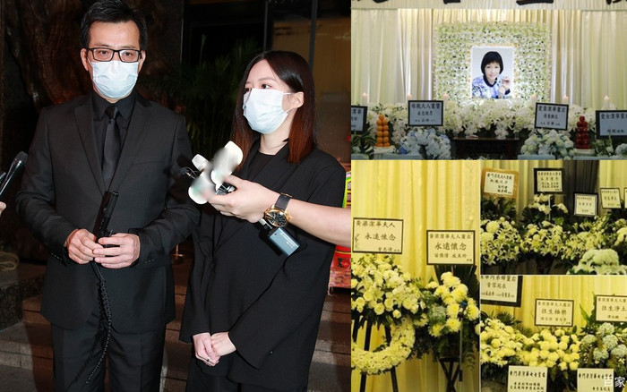 Tang lễ của Lương Khiết Hoa - vợ của Huỳnh Nhật Hoa: Lưu Đức Hoa đến viếng, 'Ngũ Hổ TVB' tình cảm không đổi Ảnh 2