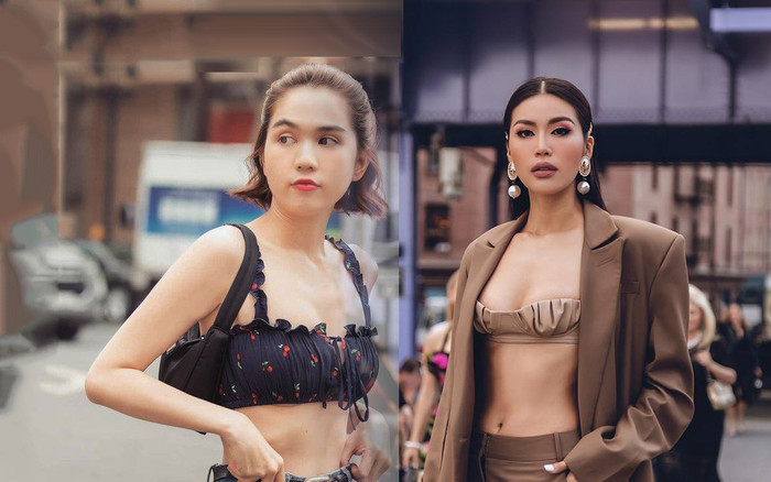 Sao Việt diện áo ngắn đến choáng váng: Minh Tú, Ngọc Trinh chỉ vừa đủ che vòng 1 Ảnh 2