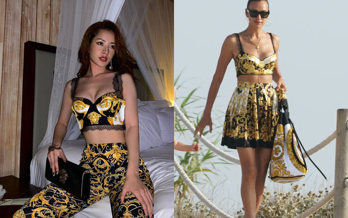 Chi Pu sang chảnh thần thái không kém cạnh siêu mẫu Nga Irina Shayk khi chung một style Ảnh 2