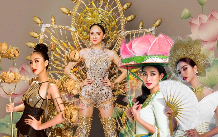 10 National Costume hoa sen đỉnh nhất: Hương Giang rực sáng, Hà Thu - Hoàng Hạnh đẹp xuất sắc Ảnh 2