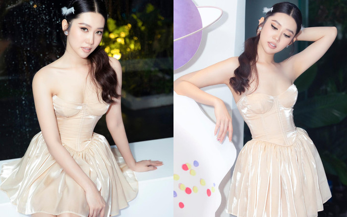 Thúy Ngân diện váy cúp ngực khoe vóc dáng gợi cảm tại sự kiện Ảnh 2