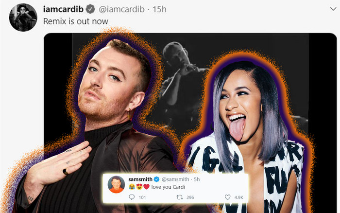 'Vựa muối' Cardi B cover bản hit How Do You Sleep, Sam Smith ngán ngẩm miễn cưỡng: 'Tôi yêu chị thật đấy' Ảnh 2