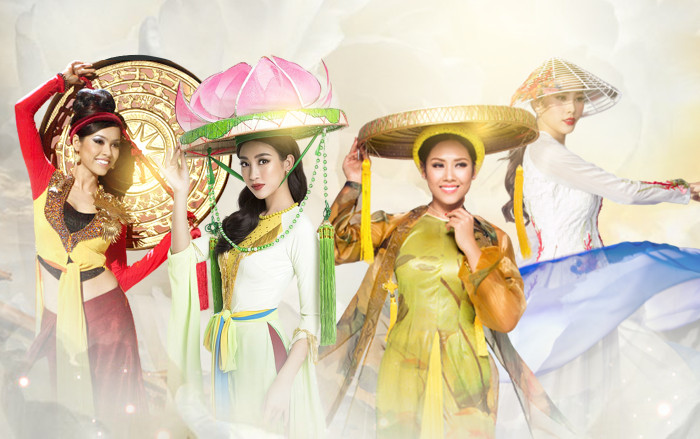 Nguyễn Loan 2 lần in-top với National Costume áo tứ thân, Nam Em tự hào mang áo bà ba ra quốc tế Ảnh 2