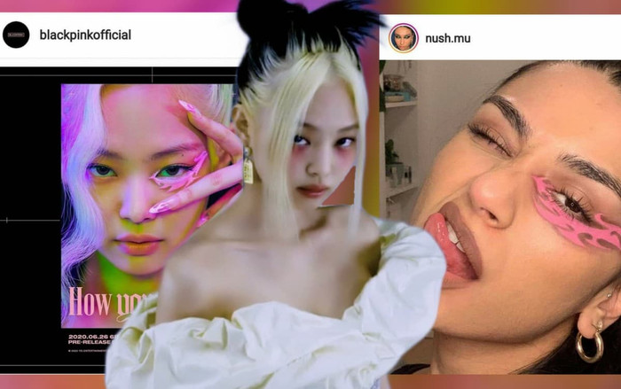 Layout make-up 'mắt phượng' của Jennie bất ngờ bị tố là sản phẩm đạo nhái Ảnh 2