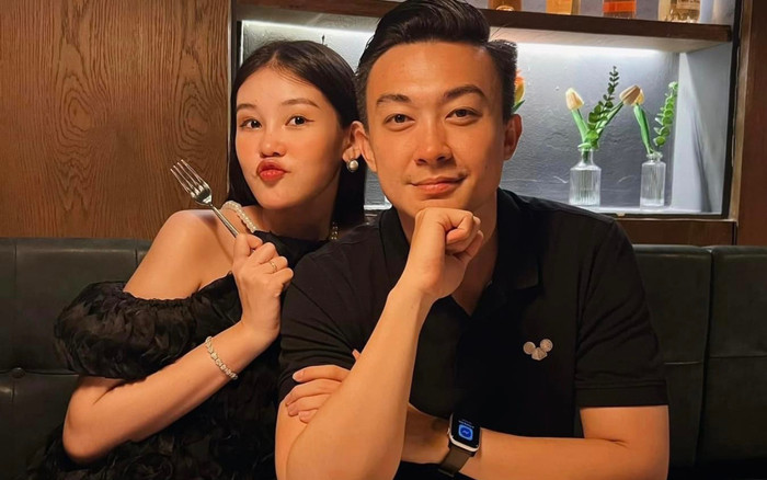 Ông xã Lê Âu Ngân Anh tiết lộ thay đổi của vợ những tháng cuối thai kì Ảnh 2