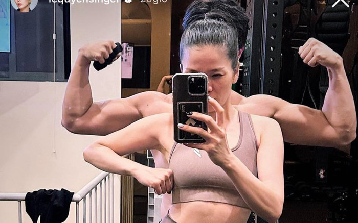 Lệ Quyên đọ body với tình trẻ, cơ bắp cuồn cuộn khiến dân tình 'ú oà' Ảnh 2