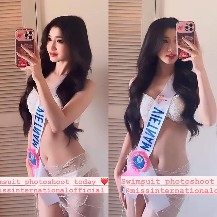 Phương Nhi chụp ảnh 'swimsuit', netizen xuýt xoa trước visual 'ngọt như mía lùi' Ảnh 2