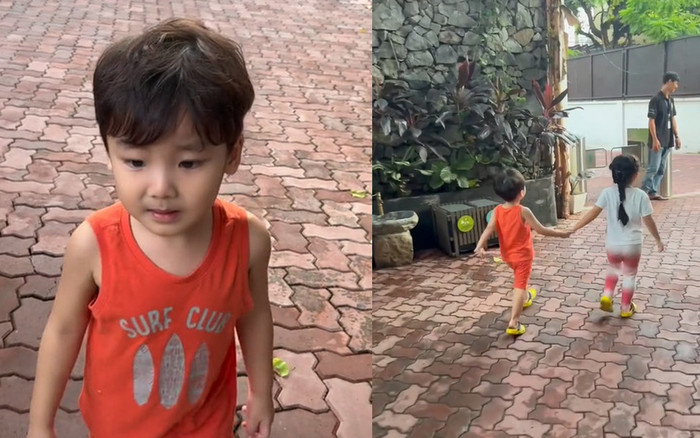 Hoà Minzy khoe bé Bo đã có 'bạn gái', còn tình tứ tay trong tay Ảnh 2