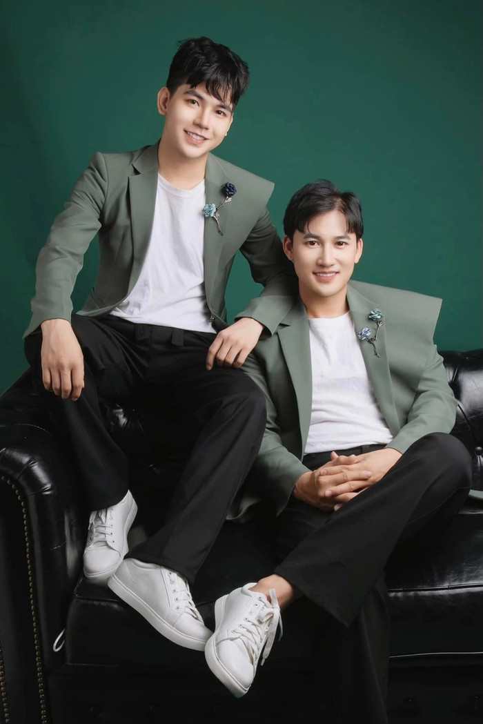 Đứng chung khung hình, ai nấy công nhận Thanh Đoàn - Hà Trí Quang cực đẹp đôi.