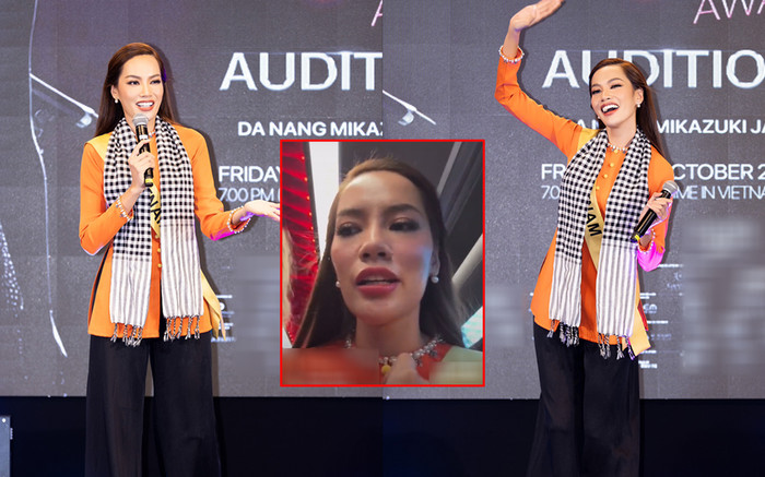 Hoàng Phương 'tái mặt' vì gặp sự cố hậu thi hát tại Miss Grand 2023 Ảnh 2