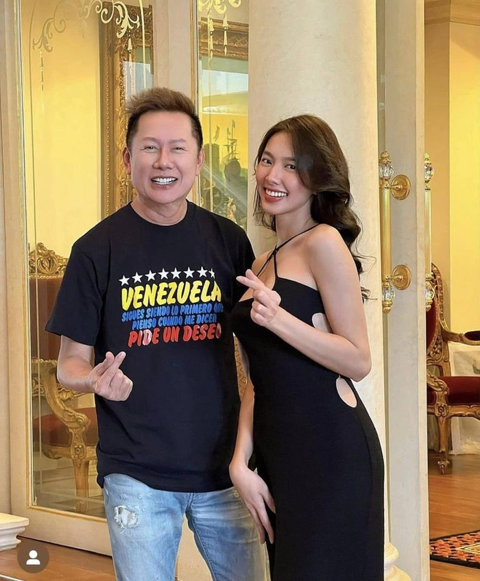 Hoa hậu Thùy Tiên từng bày tỏ sự biết ơn, cảm kích với ông Nawat trong bài phát biểu tại chung kết Miss Grand International 2022