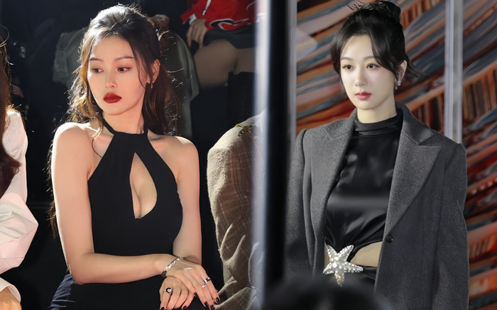 Diện mốt hở bạo, Trương Thiên Ái 'chặt đẹp' Dương Tử tại Shanghai Fashion Week Ảnh 2