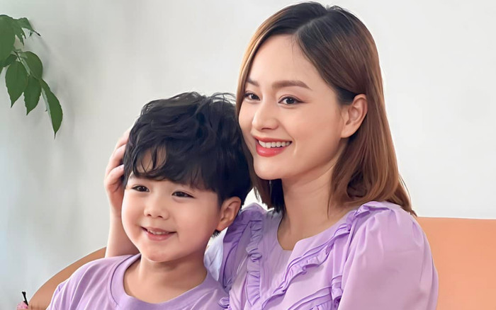 Mẹ bầu Lan Phương gây sốt khi hội ngộ con trai màn ảnh Ảnh 2