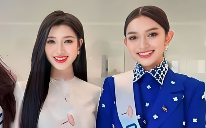 Á hậu Phương Nhi xuất hiện trên sóng livestream, thân thiện với bạn cùng phòng Ảnh 2