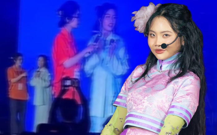 Phương Mỹ Chi gõ mõ, tụng kinh trước hàng ngàn khán giả: Ai làm lại nữa! Ảnh 2