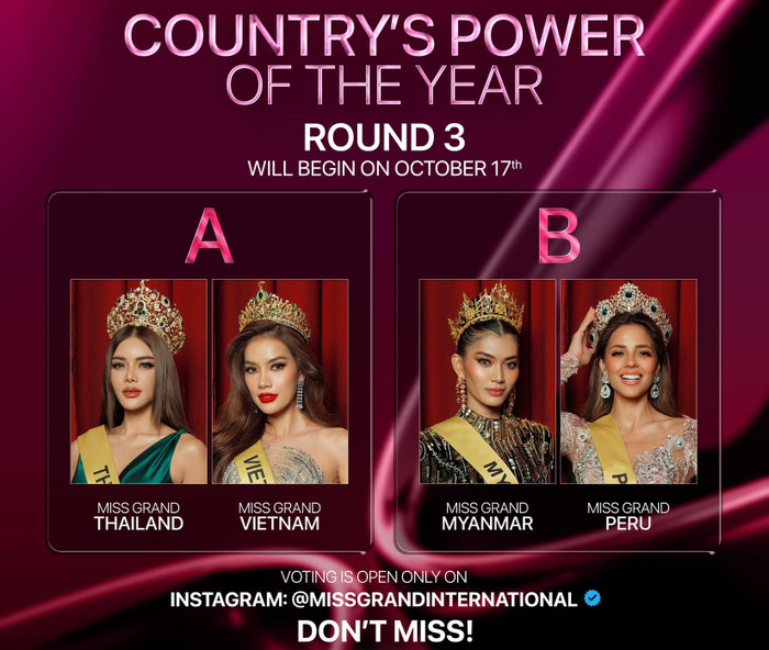 Lê Hoàng Phương đối đầu đại diện Thái Lan tại vòng bình chọn thứ 3. (Ảnh tổng hợp)