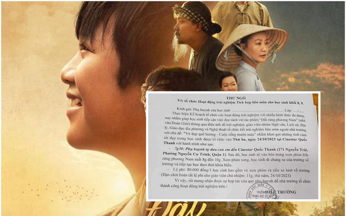 Tổ chức cho HS đi xem 'Đất rừng phương Nam' gây tranh cãi, nhà trường nói gì? Ảnh 2