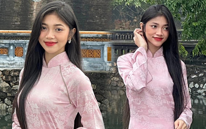 Á hậu Minh Kiên được khen xinh như 'búp bê' với nhan sắc ít son phấn Ảnh 2